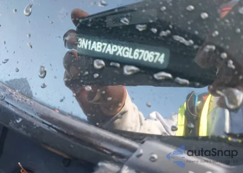 2016 Nissan Sentra Sv z USA, uszkodzony, nr VIN 3N1AB7APXGL670674